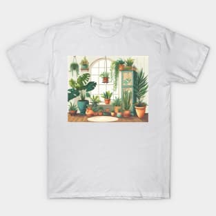 Indoor Garden Oasis - Houseplants by the Window - Indoor Jungle T-Shirt